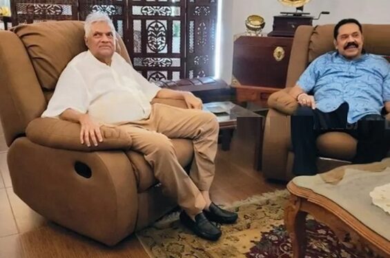 கால்டன் இல்லத்தில் மஹிந்தவை சந்தித்த ரணில் கைது செய்யப்பட்டபோது வழங்கிய ஒத்துழைப்பிற்கு நன்றியும் தெரிவிப்பு