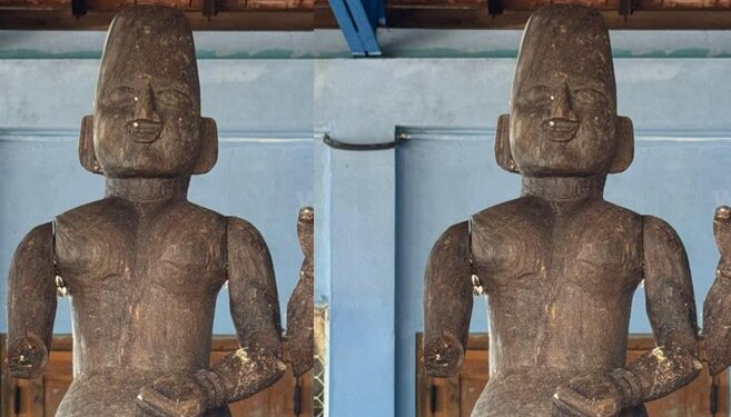 யாழில் கரை ஒதுங்கிய பௌத்த மதத்துடன் தொடர்புடைய சிலை