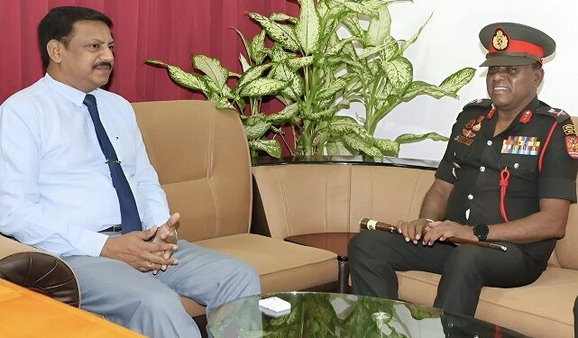 யாழ். அரச அதிபருடன் புதிய கட்டளைத்தளபதி கலந்துரையாடல் 