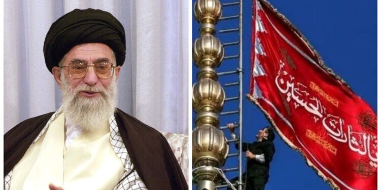 ஈரான் மசூதியில் பறக்கும் சிவப்புக் கொடி! ; காரணம் என்ன?