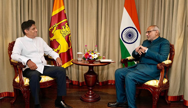 எதிர்க்கட்சித் தலைவர் சஜித் பிரேமதாசவுக்கும் இந்திய துணை ஜனாதிபதிக்கும் இடையில் சந்திப்பு