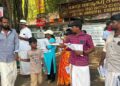 தமிழினப் படுகொலைக்கு சர்வதேச நீதி கோரி நல்லூரில் துண்டுப் பிரசுரம்