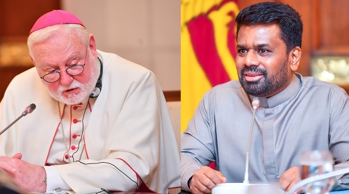 பொருளாதார ஸ்திரத்தன்மை மற்றும் தேசிய ஒற்றுமைக்கான இலங்கை அரசாங்கத்தின் முயற்சிகளுக்கு வத்திக்கான் பாராட்டு