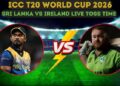 அயர்லாந்துடனான ரி20 உலகக் கிண்ணப் போட்டியில் இலங்கை முதலில் துடுப்பெடுத்தாடுகிறது