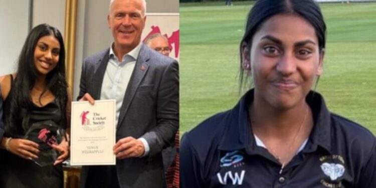 19 வயதுக்குட்பட்ட இங்கிலாந்து பெண்கள் கிரிக்கெட் அணியில் இலங்கை வம்சாவளி வினாலி வீனஸ்