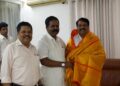 பா.ஜ.க தமிழ்நாடு மாநிலத் தலைவர் நயினார் நாகேந்திரனை சந்தித்தார் சிறீதரன் எம்.பி!