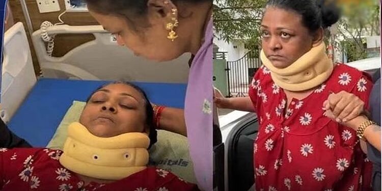 கைத்தொலைபேசியால் நடிகை ஷகிலாவுக்கு வந்த வினை ; கழுத்தில் அறுவைச் சிகிச்சை!