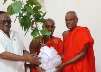 முல்லைத்தீவு பௌத்த விகாரைக்கு ஜய ஸ்ரீ மகா போதியிலிருந்து போதி மரக்கன்று